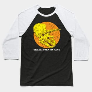 THREE-HORNED FACE Baseball T-Shirt